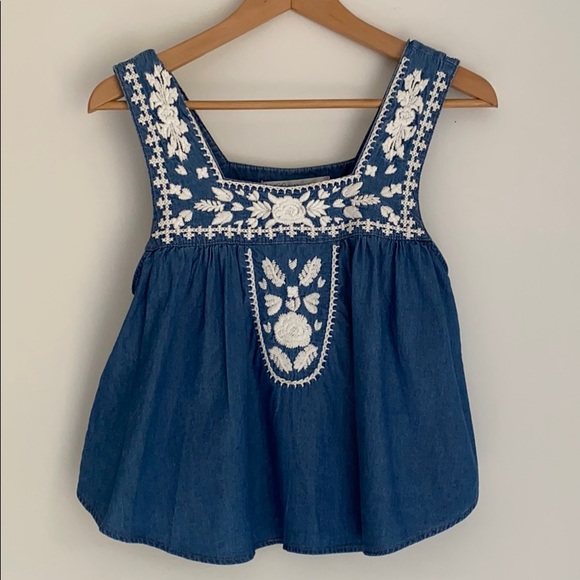 Lovers + Friends Tops - Bohemian Embroidered tank